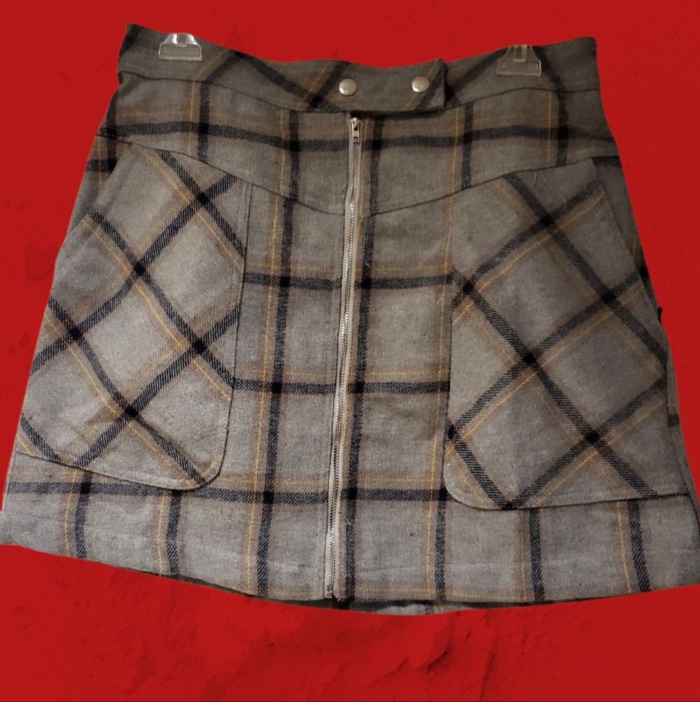 HYFVE Gray A-Line Mini Skirt - Picture 7 of 7